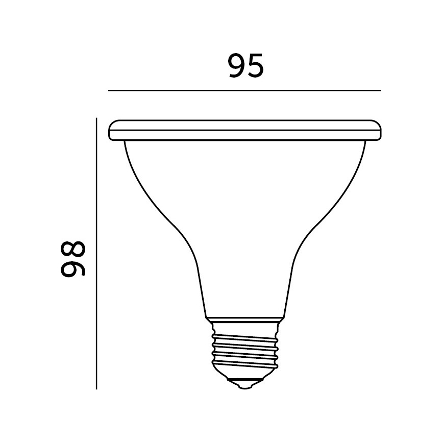 LED Bombilla para cultivo de plantas VITABLOOM E27/9W/230V 1200K blanco - Brilagi