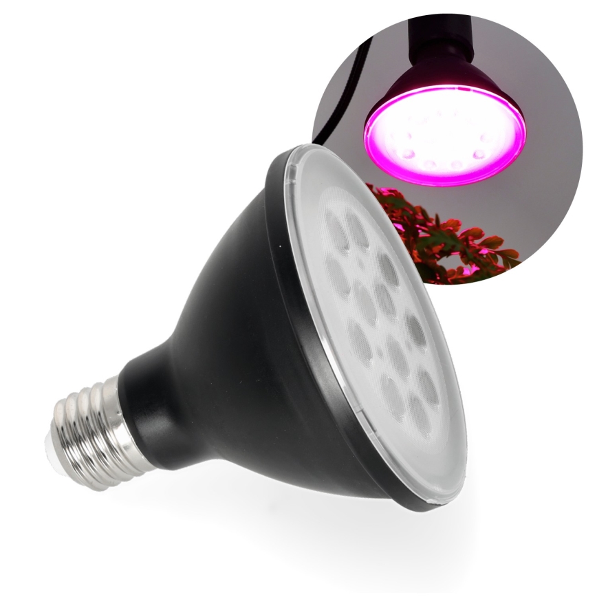 LED Bombilla para cultivo de plantas VITABLOOM E27/9W/230V 1200K negro - Brilagi