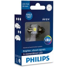 LED Bombilla para el coche Philips X-TREME ULTINON 129416000KX1 LED SV8.5–8/0,8W/12V 6000K