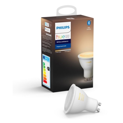 LED Bombilla regulable Philips Hue WHITE AMBIANCE 1xGU10/4,3W/230V 2200-6500K