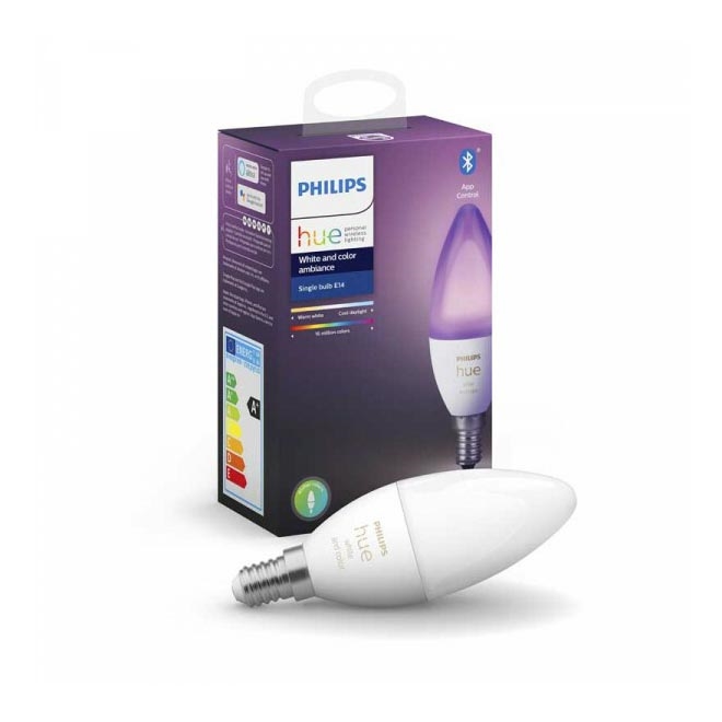 LED Bombilla regulable Philips Hue WHITE AND COLOR AMBIANCE B39 E14/5,3W/230V 2200K - 6500K