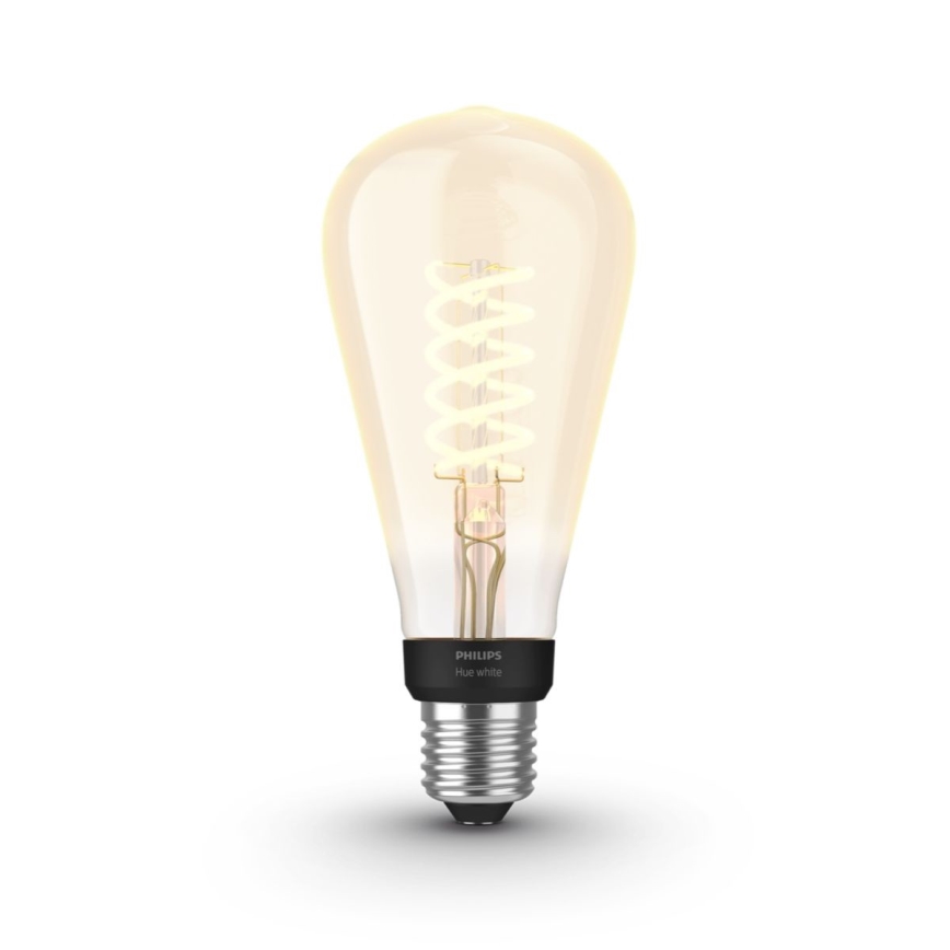 LED Bombilla regulable Philips Hue WHITE FILAMENT ST72 E27/7W/230V 2100K