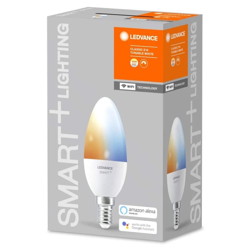 LED Bombilla regulable SMART+ E14/5W/230V 2700K-6500K Wi-Fi - Ledvance