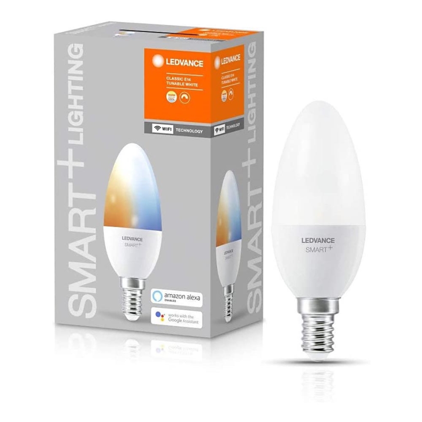 LED Bombilla regulable SMART+ E14/5W/230V 2700K-6500K Wi-Fi - Ledvance