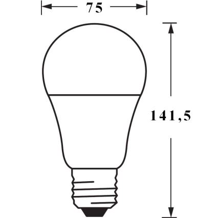 LED Bombilla regulable SMART+ E27/14W/230V 2700K Wi-Fi - Ledvance