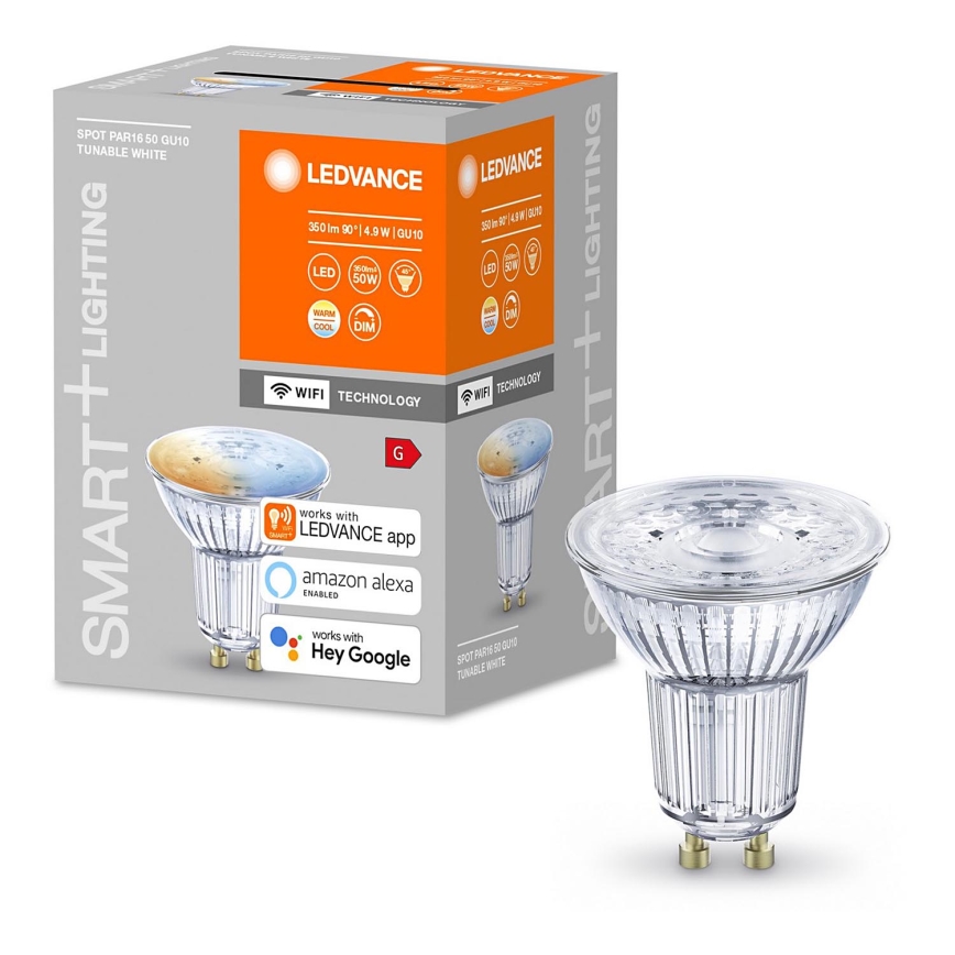 LED Bombilla regulable SMART+ GU10/5W/230V 2700K-6500K Wi-Fi - Ledvance