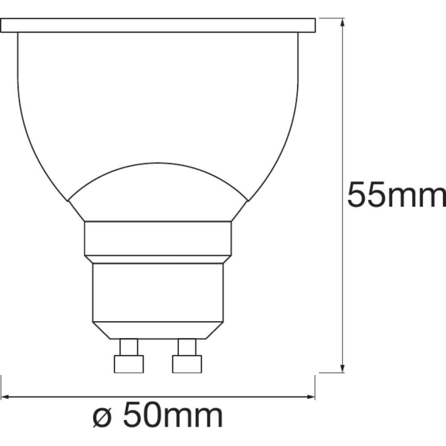 LED Bombilla regulable SMART+ GU10/5W/230V 2700K Wi-Fi - Ledvance