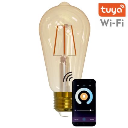 LED Bombilla regulable VINTAGE ST64 E27/5,5W/230V 1800-2700K Wi-fi Tuya