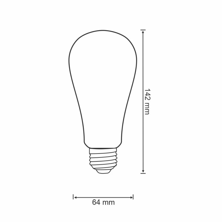 LED Bombilla regulable VINTAGE ST64 E27/5,5W/230V 1800-2700K Wi-fi Tuya