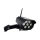 LED Cámara de seguridad solar ficticia con sensor LED/3,7V 1200 mAh IP44 negro + control remoto