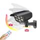 LED Cámara de video vigilancia falsa con sensor y con un panel solar LED/5W/5,5V IP65 + control remoto