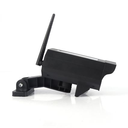 LED Cámara de video vigilancia falsa con sensor y con panel sol. LED/5W/5,5V 800 mAh IP65 + control remoto