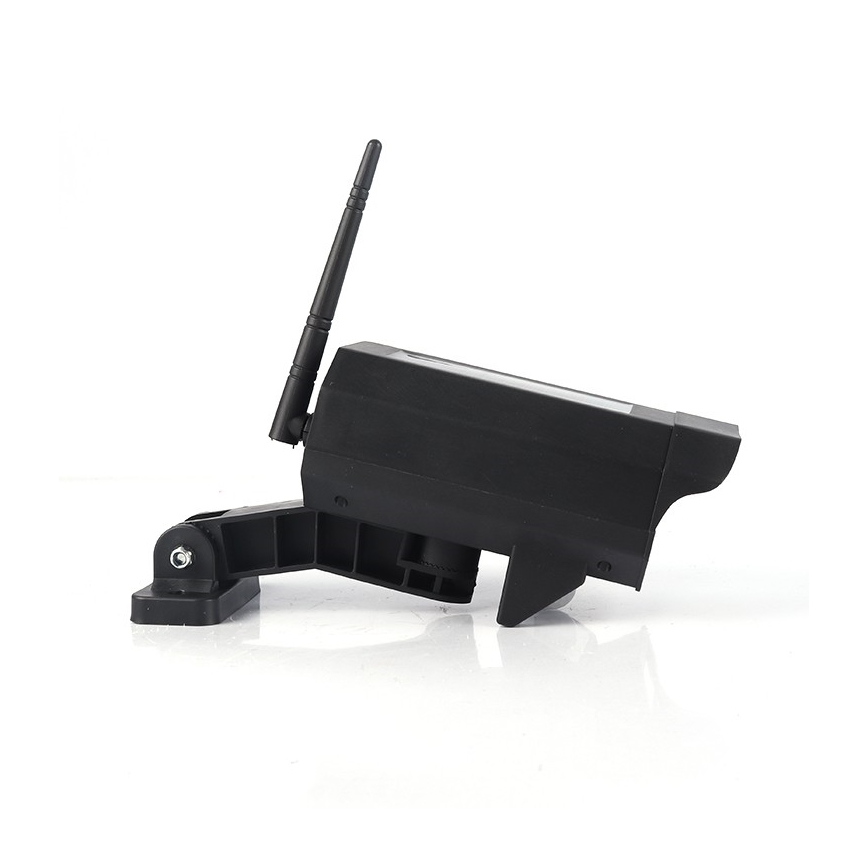 LED Cámara de video vigilancia falsa con sensor y con panel sol. LED/5W/5,5V 800 mAh IP65 + control remoto