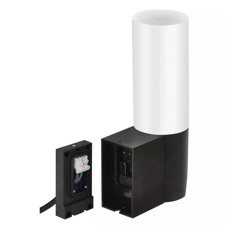 LED Cámara inteligente para exteriores con luz GoSmart LED/12W/230V 3200K IP65 Wi-Fi Tuya negro