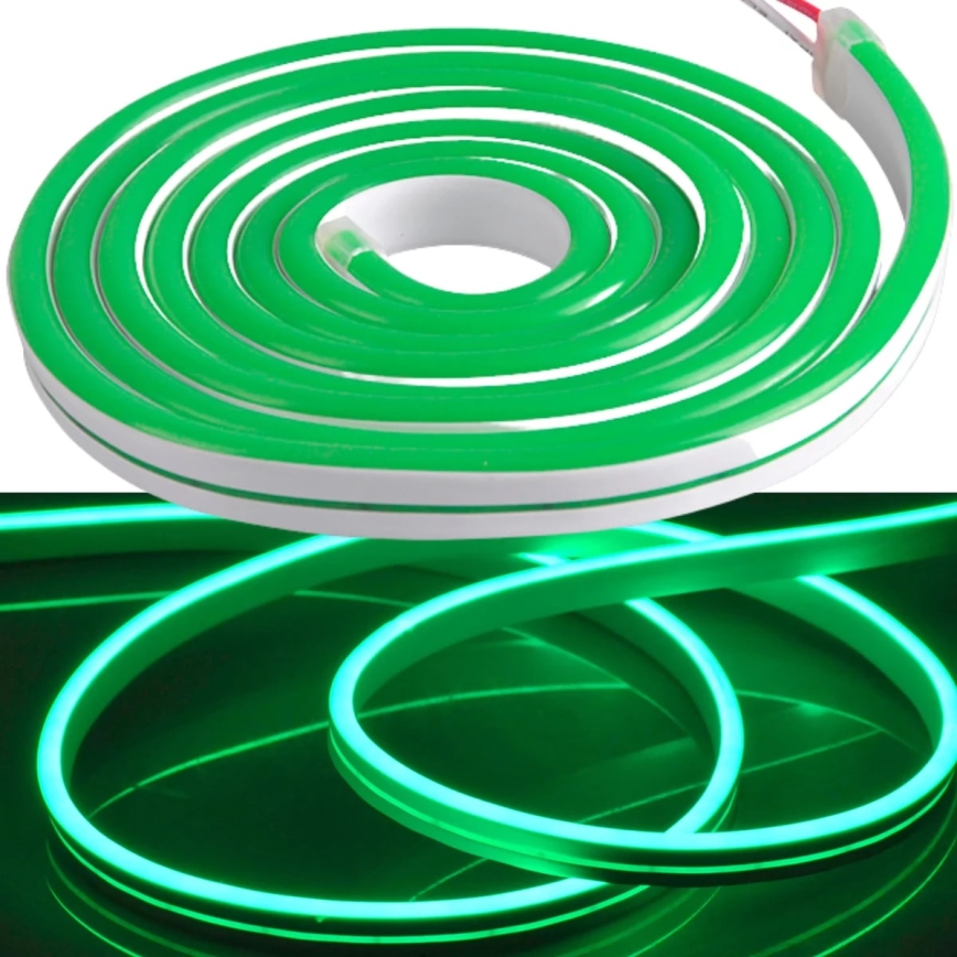 LED Cinta NEON 2 m LED/14W/12V IP65 verde