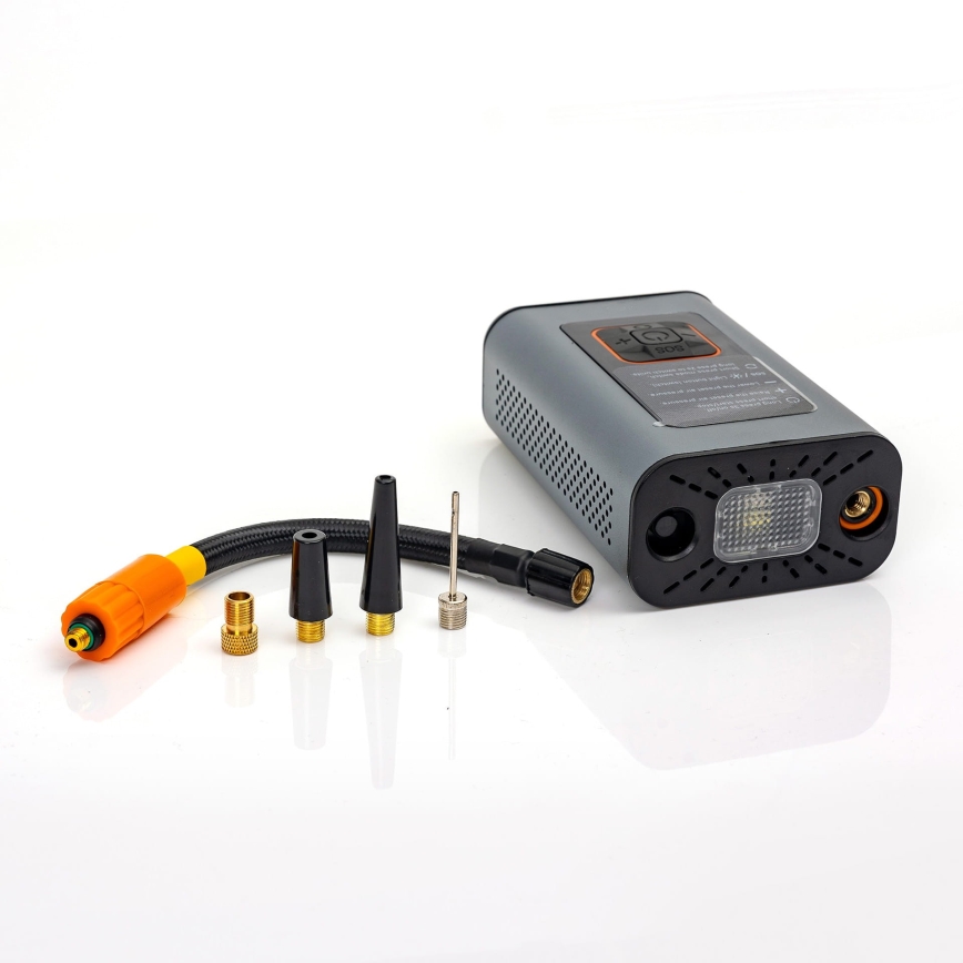 LED Compresor de bolsillo digital 3en1 4000 mAh 5W negro