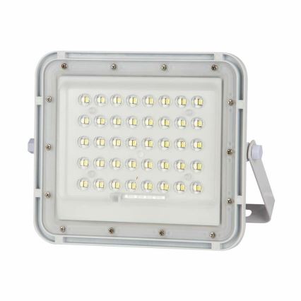 LED de exterior Regulable solar reflectora LED/10W/3,2V IP65 4000K blanco + control remoto