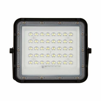 LED de exterior Regulable solar reflectora LED/10W/3,2V IP65 4000K negro + control remoto