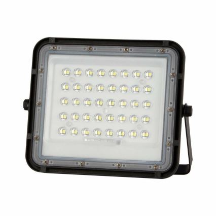 LED de exterior Regulable solar reflectora LED/10W/3,2V IP65 4000K negro + control remoto