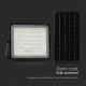 LED de exterior Regulable solar reflectora LED/10W/3,2V IP65 4000K negro + control remoto