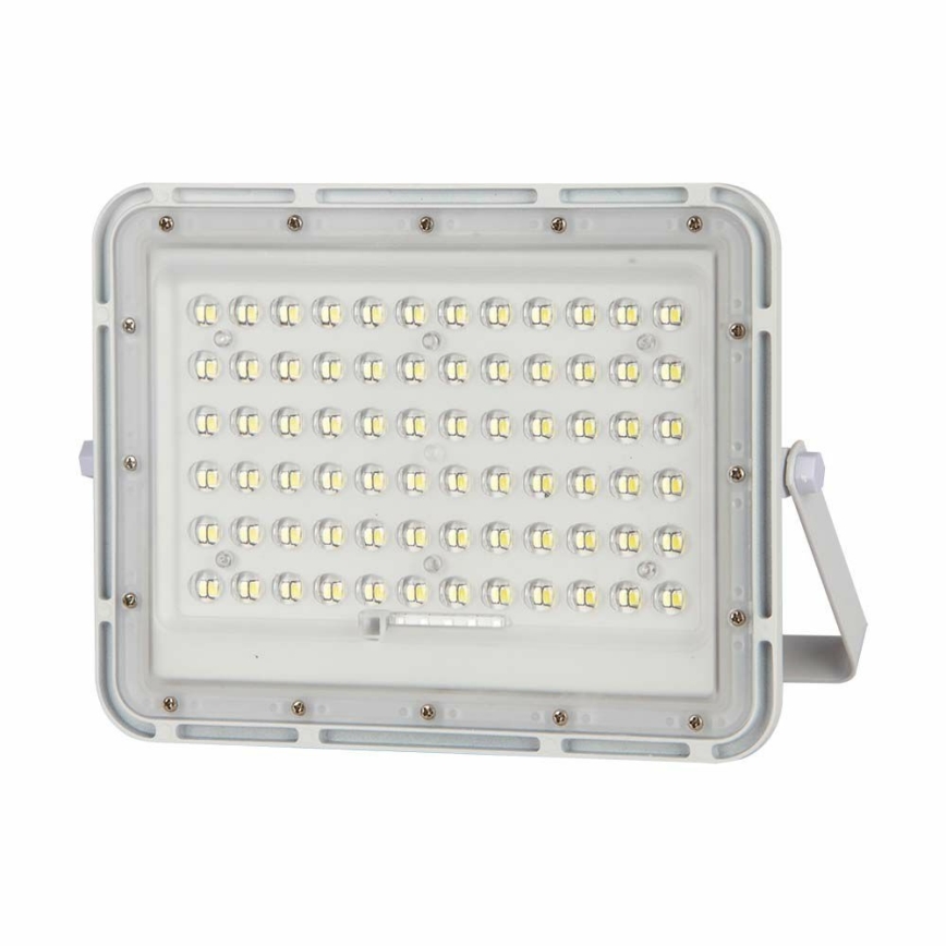 LED de exterior Regulable solar reflectora LED/15W/3,2V IP65 4000K blanco + control remoto