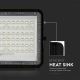 LED de exterior Regulable solar reflectora LED/15W/3,2V IP65 6400K negro + control remoto