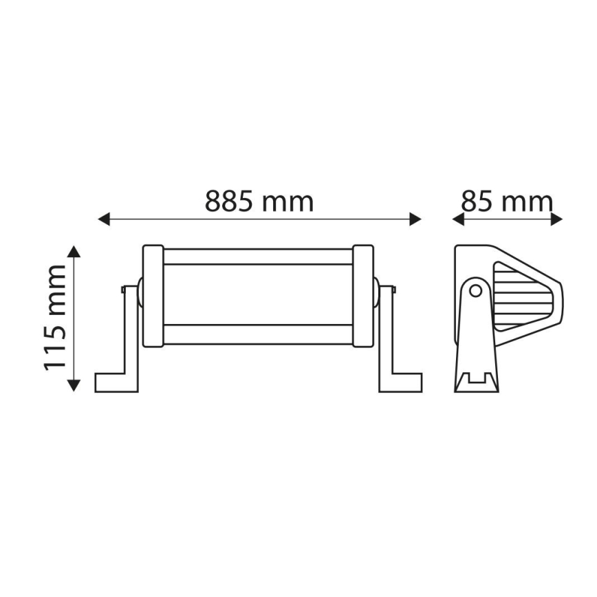 LED Faro industrial para coche EPISTAR LED/180W/10-30V IP67 6000K