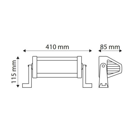 LED Faro industrial para coche EPISTAR LED/72W/10-30V IP67 6000K