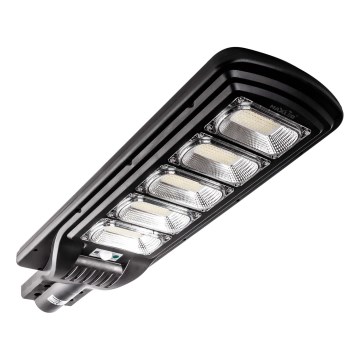 LED Farola solar regulable con sensor LED/300W/6V 6500K IP65 negro + control remoto