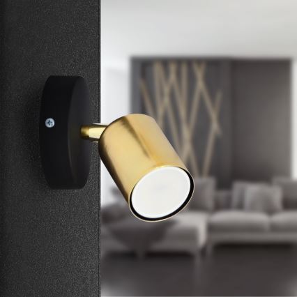 LED Foco de pared TUNE 1xGU10/4,8W/230V dorado/negro
