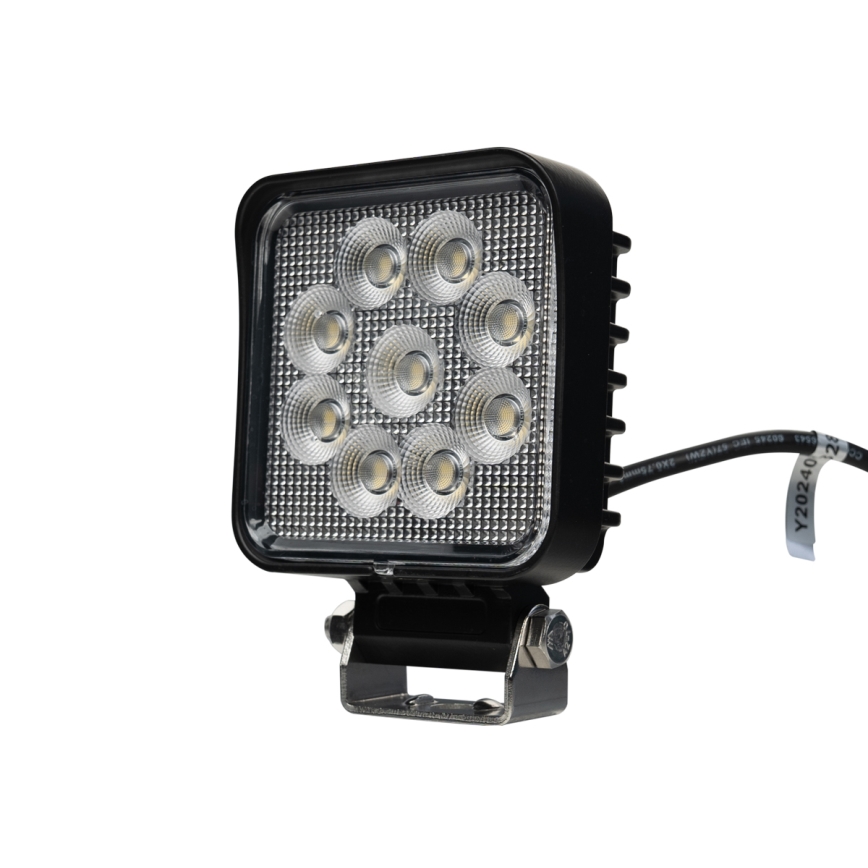 LED Foco para coche BLACK LED/36W/10-30V IP69 5700K cuadrado