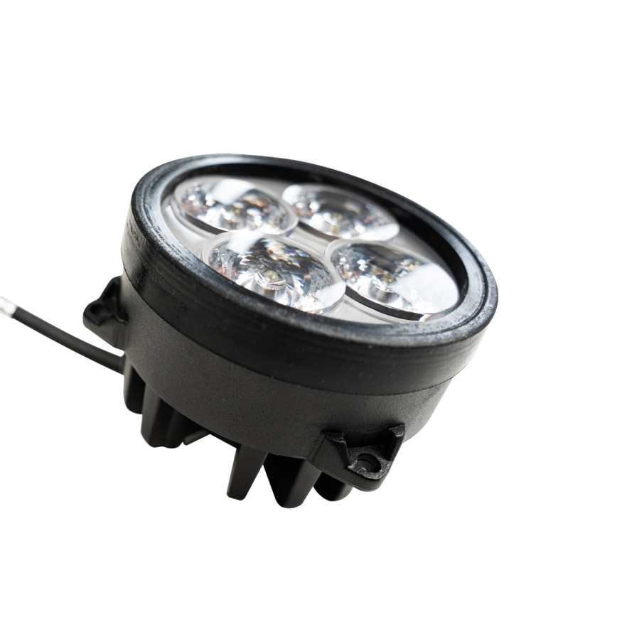 LED Foco para tractor BLACK LED/20W/10-30V IP69 5700K redondeado