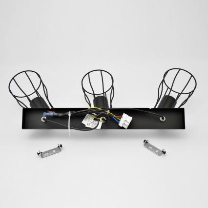 LED Foco TUBE II 3xE27/15W/230V negro