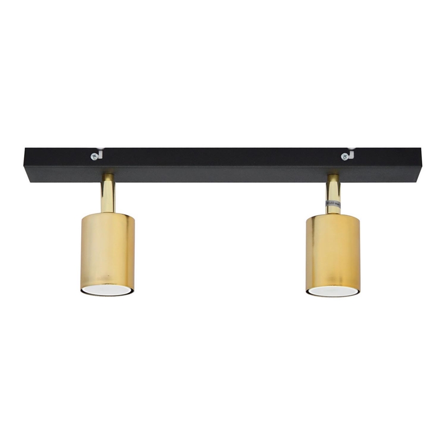 LED Foco TUNE 2xGU10/4,8W/230V dorado/negro