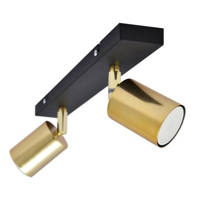 LED Foco TUNE 2xGU10/4,8W/230V dorado/negro