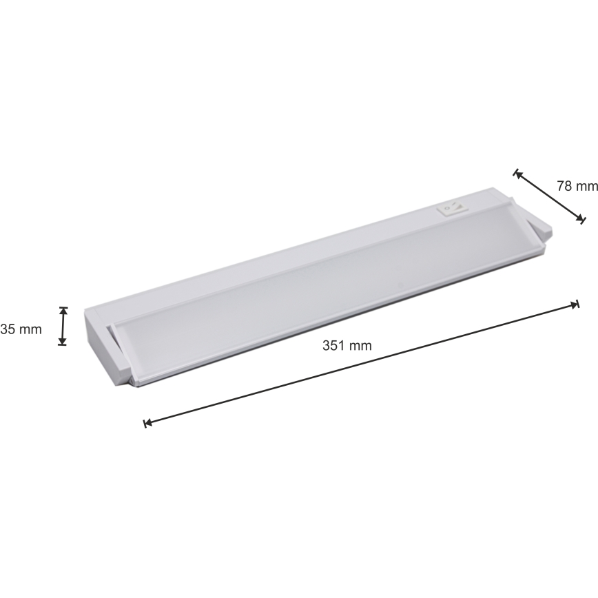 LED Iluminación de cocina LED/5W/230V color blanco