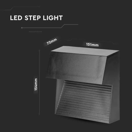 LED Iluminación de escaleras 1xLED/3W/230V 3000K IP65