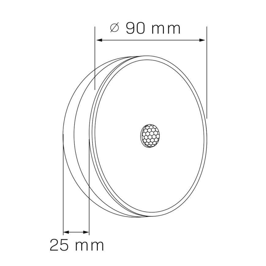 LED Iluminación de muebles con sensor LED/1,2W/4,5V 3xAA cromo mate