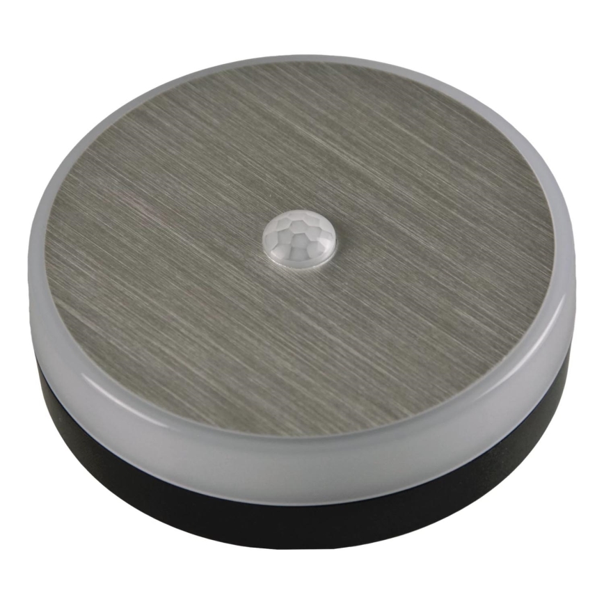 LED Iluminación de muebles con sensor LED/1,2W/4,5V 3xAA cromo mate