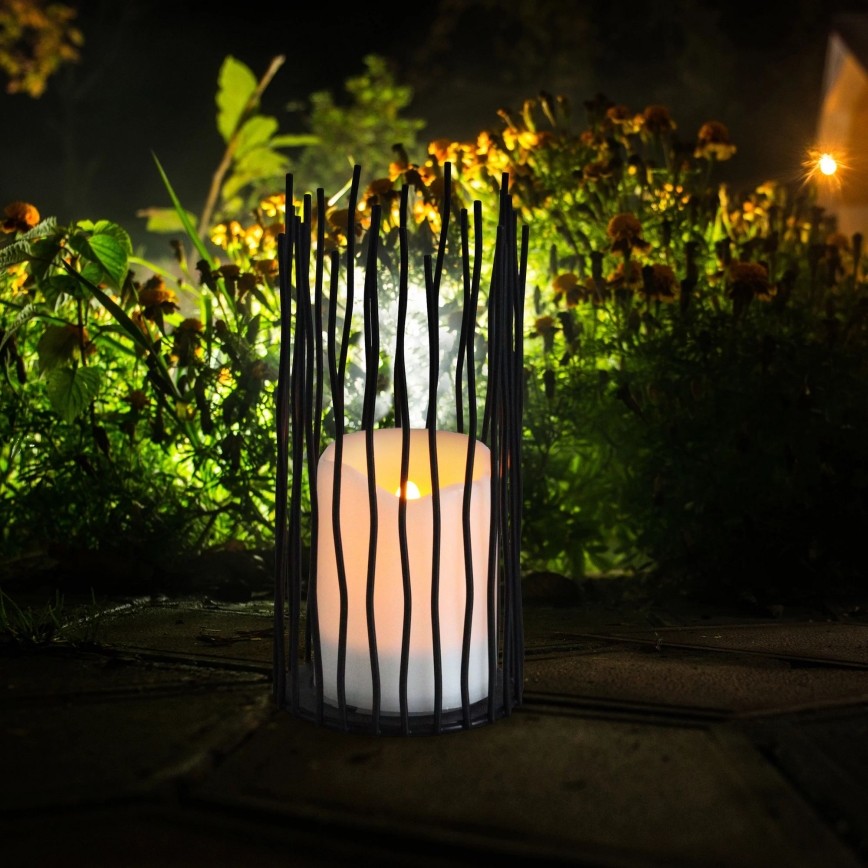LED Iluminación decorativa de exterior NYBORG LED/2xAA 22 cm IP44 blanco cálido