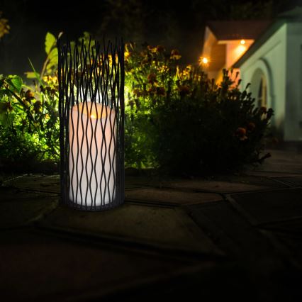 LED Iluminación decorativa de exterior NYBORG LED/2xAA 35 cm IP44 blanco cálido