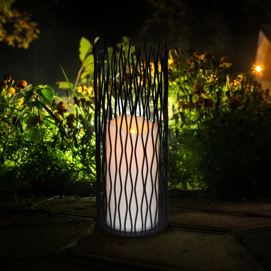 LED Iluminación decorativa de exterior NYBORG LED/2xAA 35 cm IP44 blanco cálido