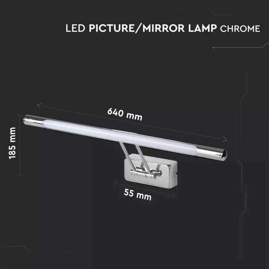 LED Iluminación del cuadro 1xLED/12W/230V 4000K