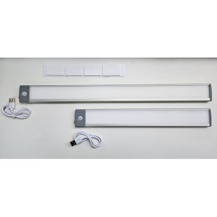 LED Iluminación para muebles recargable con sensor LED/2,5W/5V USB 800 mAh 4200K 32,5 cm