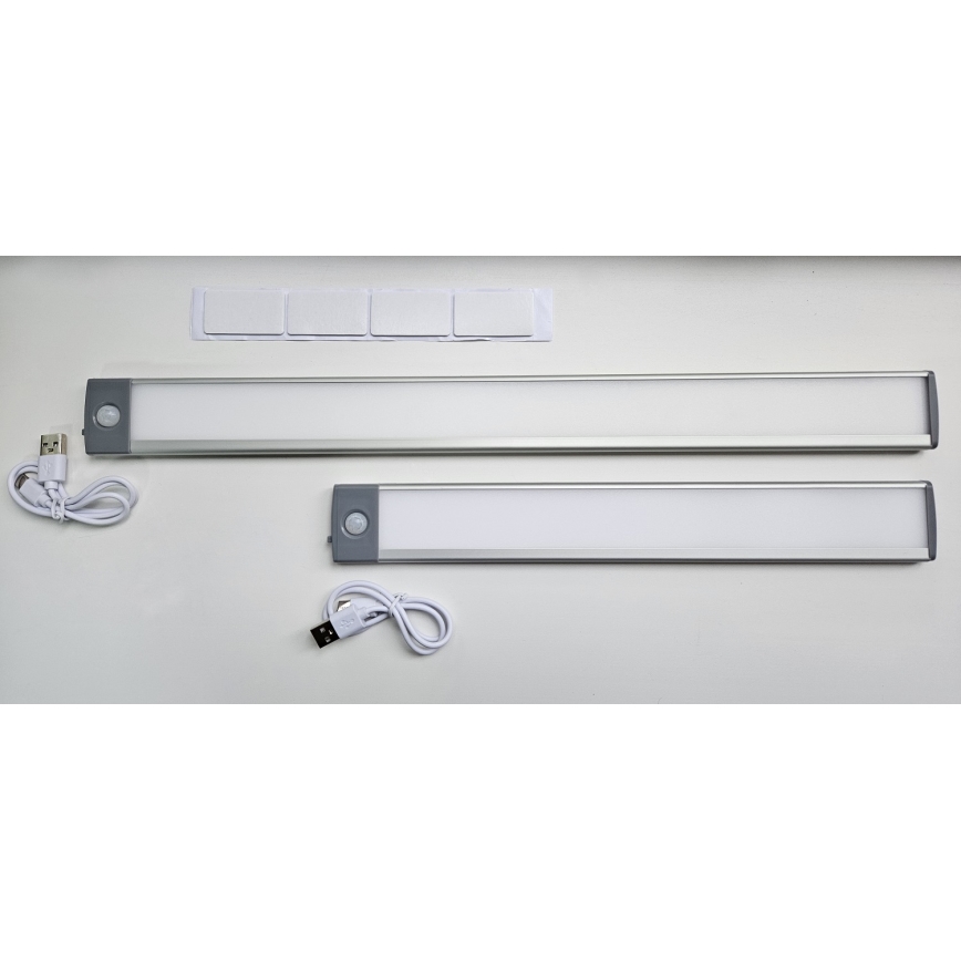 LED Iluminación para muebles recargable con sensor LED/2,5W/5V USB 800 mAh 4200K 32,5 cm