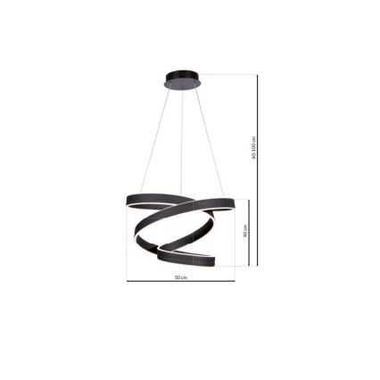 LED Lámpara colgante ANDROMEDA LED/45W/230V