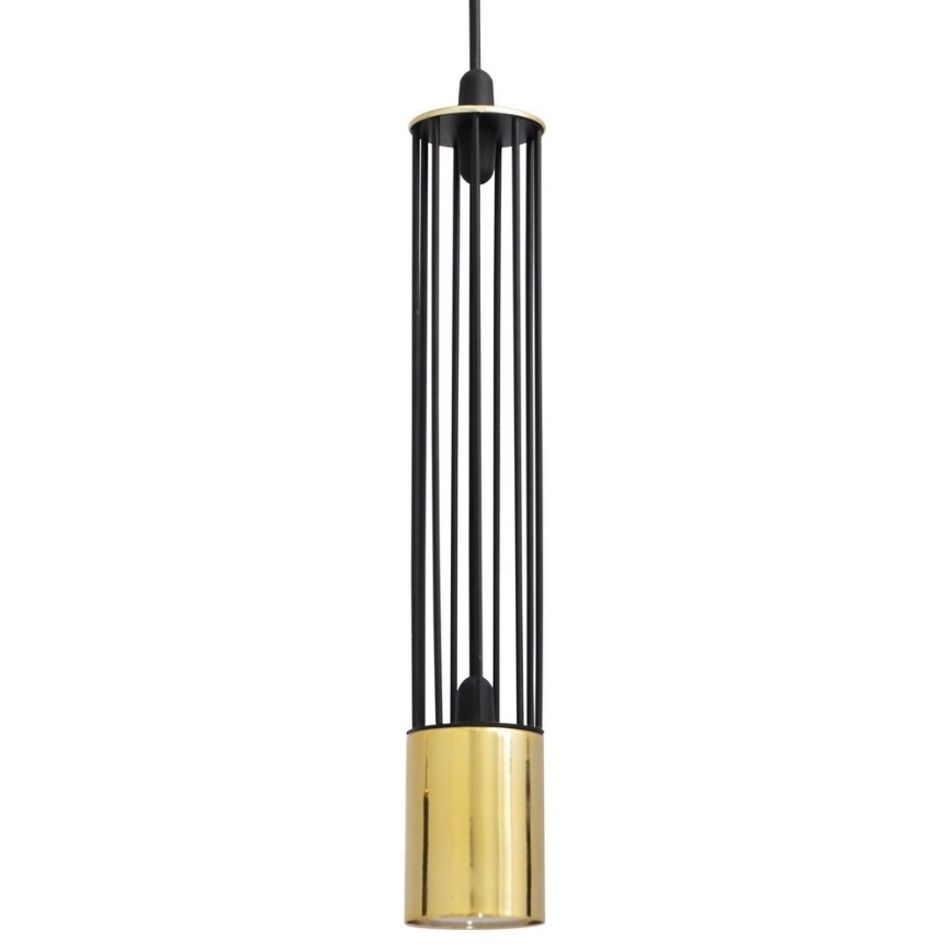 LED Lámpara colgante BARS 1xGU10/4,8W/230V negro/dorado