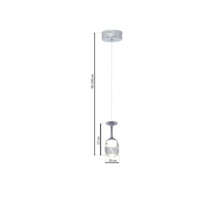 LED Lámpara colgante COPPA 1xLED/5W/230V