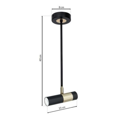 LED Lámpara colgante DALLAS 1xGU10/3W/230V