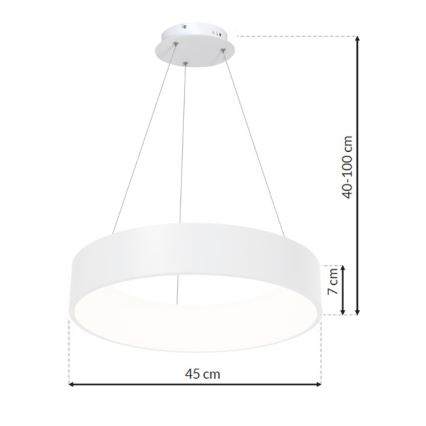 LED Lámpara colgante OHIO LED/24W/230V